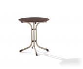 Sieger Boulevardtisch Puroplan Ø68cm champ./mocca