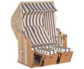 Strandkorb Rustikal 250 Plus, braun-natur