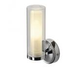 SLV Wandleuchte, WL 105 E14, chrom, Doppelglas, E14, max. 40W