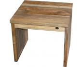 Zebra Quadux Gartenhocker 50x50 Teak recycelt