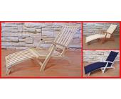 Deckchair Sonnenliege Relaxliege Liegestuhl M30, Holz, 150x90x54cm ~ natur
