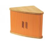 Heine Eckregal, orange/natur