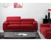 LINEA SOFA 3-Sitzer-Sofa Stoff Milady - Rot