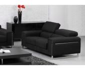 LINEA SOFA 2-Sitzer-Sofa Stoff Milady - Schwarz