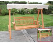 Hollywoodschaukel Gartenschaukel M29, Holz, 167x185x105 cm ~ Variantenangebot