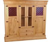 Mexico Highboard - Mexico Möbel Massivholz Pinie Landhaus rustikal Mexiko Mexikanische