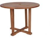 Teak Esstisch 100cm - rund - Massivholz-Möbel Massivholz Teak modern