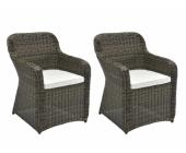 Kauf-Unique.de Gartensessel Polyrattan 2er-Set Limones