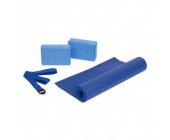 Yoga Starter-Set: 2 Yogablöcke, 1 Band + 1 Matte