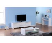 Kauf-Unique.de TV-Lowboard Design Holz Hochglanz Amera - Weiß
