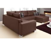 Wohnlandschaft, wahlweise mit Bettfunktion, Primabelle, Gr.3, XL Wohnlandschaft