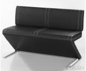 DeLife Sitzbank Dandy Schwarz mit Rückenlehne Designer Möbel