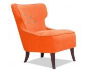 AMORE DI CASA Sessel Audrey Button Orange-Türkis