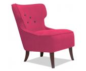 AMORE DI CASA Sessel Audrey Button Pink-Anthrazit