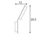 SLV JESSY Wandleuchte, WL-1 QRB, weiss, max. 75W Artikel-Nr.: 147001