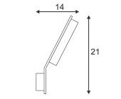 SLV JESSY Wandleuchte, WL-2 ES111, weiss, GU10, max. 75W Artikel-Nr.: 147011