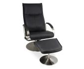 Massagesessel, Lederimitat Softline schwarz