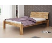 Empinio24 Komfortbett Doppelbett Bett ALPHA 160 x 200 Kernbuche massiv