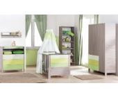 Geuther Komplett Kinderzimmer LIMONCELLO 3-tlg. (Kinderbett Wickelkommode und 3-türiger Kleiderschrank) Pinie/Limone