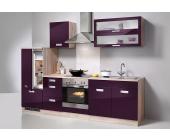 Küchenblock »Fulda«, Ausführung B: Aubergine