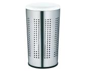 Keck & Lang Wäschebox »Andres«, silber/weiß