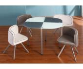 Kauf-Unique.de Essgruppe Unity - 1 Tisch & 4 Stühle