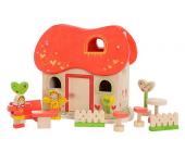 EVEREARTH Puppenhaus aus Holz, EverEarth®, Märchen-Puppenhaus