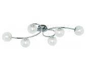 Reality/ Trio- Leuchten Deckenleuchte Deckenlampe, chrom, Kugel aus Glas mit Alugeflecht