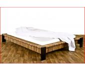 Rattanbett Doppelbett R06, natur ~ Variantenangebot
