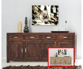 Sideboard Kommode S01, Sheshame, 185x42x80 cm ~ Variantenangebot