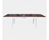Tisch Esszimmertisch Eßzimmertisch S03 180x95x78 cm Akazie antikweiß ~ Variantenangebot