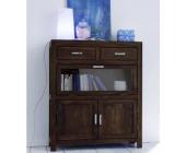 Highboard Vitrine S01, Sheshame, 90x40x108 cm ~ Variantenangebot