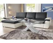 Polsterecke mit Bettfunktion, Komplett Microvelours, Gr.106, Recamiere links