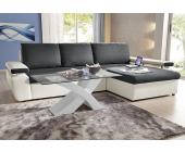 Polsterecke mit Bettfunktion, Komplett Microvelours, Gr.103, Recamiere rechts