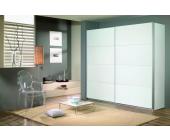Rauch Schwebetürenschrank Kleiderschrank Flash Glas Weiß 271 cm