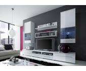 Easyfurn Wohnwand Anbauwand Susana Weiß I