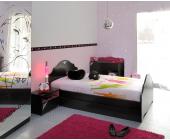 PARISOT meubles Kinderzimmer Jugendzimmer 5-tlg. Madeleine 2 Schwarz Himbeer