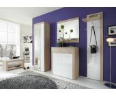 Innostyle Garderoben Kombination / Set Kiva Weiß Hochglanz Eiche