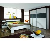 Rauch Schlafzimmer 4-tlg. Melissa Alpinweiß Glas Grau