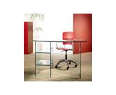 MARGIE Schreibtisch und Regal aus Glas