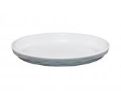 Annaburg Porzellan Backform oval 31,5 cm - Feuerfest Mattweiß