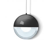 Koziol Pendelleuchte Orion - 1-flammig - Kunststoff - Schwarz-Transparent