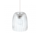 Koziol Pendelleuchte Josephine - Medium Size - Facettenschliff-Optik/Kunststoff - transparent