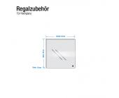 Arte M Tür Carry Hochglanz - 2R-Fächer -Regal-Zubehör/weiß (Weiß Hochglanz)