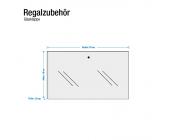 Arte M Glasklappe Carry - 1R-Fach - Regal-Zubehör (Esche dunkel)