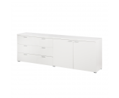 Bellinzona Sideboard Highlife - Weiß creme (Sideboard Highlife - Weiß matt Creme )