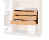Rauch Schubkasteneinsatz Quadra - 3 Schubkästen - für Schrankbreite 90cm