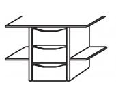 Rauch Schubkasteneinsatz - 3 schmale Schubkästen - für Schrankbreite 90cm