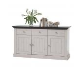 Montreux Sideboard Lyngby - Kiefer massiv - Weiß