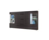 California Highboard Relax - Eiche/braun - inkl. Beleuchtung (Relax Highboard - Eiche / weiß - inkl. Beleuchtung)
